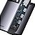 Hub Baseus Metal Gleam Series 6 Portas USB-C para 2x HDMI + 3x USB3.0 + USB-C PD (Carregamento) Cinza - Imagem 7