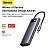 Hub Baseus Metal Gleam Series 6 Portas USB-C para 2x HDMI + 3x USB3.0 + USB-C PD (Carregamento) Cinza - Imagem 20