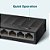 Switch Gigabit de Mesa TP-Link 8 Portas LS1008G 10/100/1000Mbps - Imagem 4