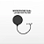 Pop Filter Para Microfone Maono AU-PF150 Preto - Imagem 2