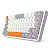 Teclado Mecânico Redragon Akali Branco Cinza Laranja ABNT2 Switch Marrom - Imagem 8