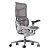 Cadeira Ergonômica Elements Una Cinza e Branca - Imagem 1