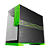 Gabinete Gamer Geometric Future Model 5 Preto e Verde Nvidia Style Edição Limitada 5 Fans - Imagem 3