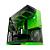 Gabinete Gamer Geometric Future Nvidia Style Edição Limitada Sem Fans Preto e Verde - Imagem 4