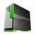 Gabinete Gamer Geometric Future Nvidia Style Edição Limitada Sem Fans Preto e Verde - Imagem 3