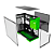 Gabinete Gamer Geometric Future Nvidia Style Edição Limitada Sem Fans Preto e Verde - Imagem 5