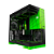 Gabinete Gamer Geometric Future Nvidia Style Edição Limitada Sem Fans Preto e Verde - Imagem 6