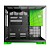 Gabinete Gamer Geometric Future Nvidia Style Edição Limitada Sem Fans Preto e Verde - Imagem 2