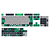 Keycaps Redragon Harry Potter Hogwart’s Slytherin Cinza e Verde - Imagem 1