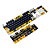 Keycaps Redragon Harry Potter Hogwart’s Hufflepuff Preto e Amarelo - Imagem 4