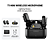 Microfone de Lapela Sem Fio Maono Wave T1 Mini Type C + Lightning WM622 Preto - Imagem 3