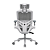 Cadeira Gamer Cougar Speeder One Tecido Mesh 3MSPOWHW.0001 Branco - Imagem 5