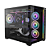 Gabinete Gamer Redragon Wideload Mini Lite RGB Sem Fans Preto - Imagem 4