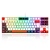 Teclado Mecânico Gamer Redragon Kumara RGB Switch Brown Branco Preto e Vermelho - Imagem 1