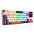 Teclado Mecânico Gamer Redragon Kumara RGB Switch Brown Branco Preto e Vermelho - Imagem 5