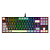 Teclado Mecânico Gamer Redragon Kumara RGB Switch Brown Preto Cinza e Amarelo - Imagem 1
