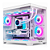 Gabinete Gamer Round5 Blast Mid Tower M-ATX Sem Fan Aquário Vidro Branco - Imagem 1