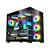 Gabinete Gamer Round5 Genos Mid Tower ATX Sem Fan Aquário Vidro Preto - Imagem 1