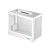 Gabinete Gamer DeepCool CH160 Plus Micro ATX Sem Fan Branco - Imagem 1
