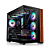 Gabinete Gamer Thermaltake View 380 Wood Style Mid Tower ATX Com 4 Fans ARGB Preto - Imagem 1