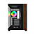 Gabinete Gamer Thermaltake View 380 Wood Style Mid Tower ATX Com 4 Fans ARGB Preto - Imagem 2