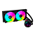 Water Cooler Kalkan Iota V2 240 RGB 240mm ARGB Preto - Imagem 1