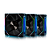 Kit 3 Fans Round5 Nordwind Forward 120 ARGB Com Controladora Preto - Imagem 3