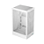 Gabinete Gamer Deepcool CH270 MicroATX Vertical Sem Fans Branco - Imagem 1