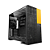Gabinete Gamer Geometric Future Model 5 Vent Com Fans Preto e Amarelo - Imagem 3