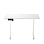 Mesa Elétrica Altura Ajustável Fortrek Lift 120x60cm Branco - Imagem 1
