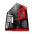 Gabinete Gamer Geometric Future Model 5 Redragon 5 Fans ARGB Preto e Vermelho - Imagem 5