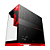 Gabinete Gamer Geometric Future Model 5 Redragon Preto e Vermelho - Imagem 4