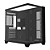 Gabinete Gamer Fortrek Clarity Full Glass Aquário Preto - Imagem 2