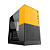 Gabinete Gamer Geometric Future Model 4 King Arthur Preto e Amarelo - Imagem 1