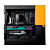 Gabinete Gamer Geometric Future Model 4 King Arthur Preto e Amarelo - Imagem 4