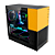 Gabinete Gamer Geometric Future Model 4 King Arthur Preto e Amarelo - Imagem 2