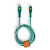 Cabo de Carregamento Harry Potter Sonserina Lightning para USB-C Verde - Imagem 3