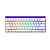 Teclado Magnético Gamer Veekos Shine60 HE SP ARGB Branco - Imagem 1
