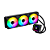 Water Cooler Gamer Round5 Boreah 360 ARGB Com Display Preto - Imagem 7