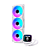 Water Cooler Gamer Round5 Boreah 360 ARGB Com Display Branco - Imagem 5