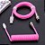 Cabo Duplo Enrolado Cooler Master KB-CMZ1 Magenta Rosa - Imagem 4