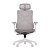 Cadeira Ergonômica Elements Aiven Branco e Cinza - Imagem 4
