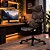 Cadeira Ergonômica Elements Gamer Vector Full Mesh Até 140kg Ergogamer Preto e Cinza - Imagem 2