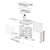 Gabinete Gamer DeepCool CL6600 Mid Tower ATX Com Water Cooler e Fans Branco - Imagem 12