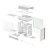 Gabinete Gamer DeepCool CL660 Mid Tower ATX Com Fans ARGB Madeira Branco - Imagem 11