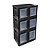 Organizador Dobravel Porta Dupla Preto 75LT - Imagem 3