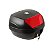 Baú Protork Smart Box 28 Litros Preto C/ Lente Vermelho - Imagem 1