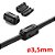 Núcleo Ferrite Supressor de Ruído EMI RFI Tipo Clamp 3,5mm - Imagem 1