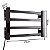 Toalheiro Elétrico Térmico Aquecido 30x 45 Preto 220V - Imagem 3