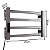 Toalheiro Elétrico Térmico Aquecido 30x 45 Cinza 220V - Imagem 3